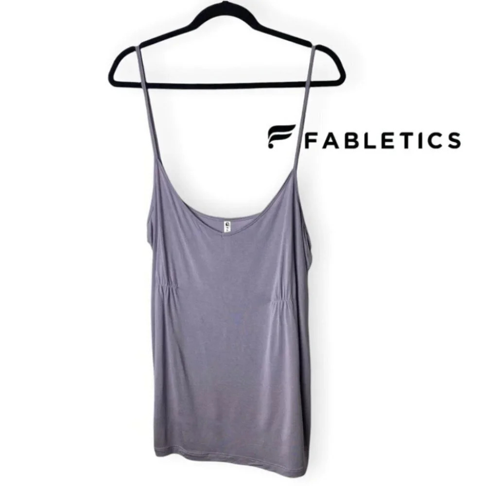 Fabletics Mauve Soft Loose Fit  Spaghetti Strap Tank Top